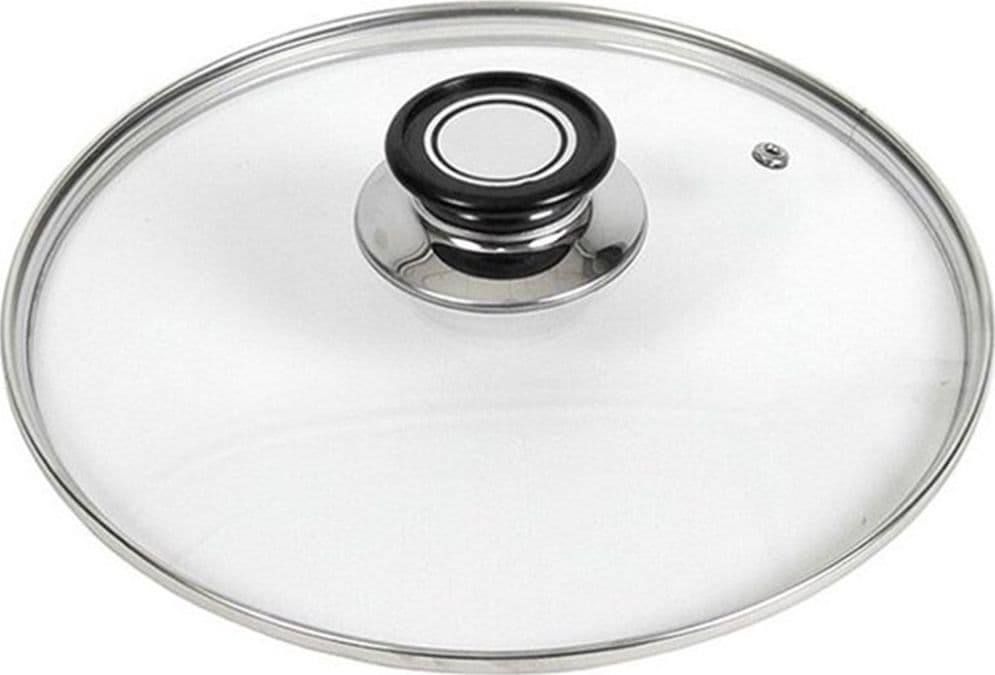 COPERCHIO IN VETRO ACCESSORIO PER PADELLA PENTOLE UNIVERSALE CON FORO VAPORE Ø18-26-30CM in Coperchi per pentole Trade Shop italia - Napoli, commercioVirtuoso.it
