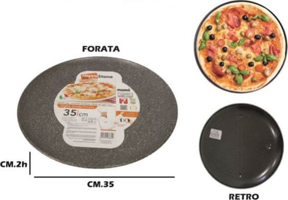 TEGLIA PIZZA FORATA RUOTO IN ALLUMINIO CON RIVESTIMENTO ANTIADERENTE IN VARIE FORME in Teglie per pizza Trade Shop italia - Napoli, commercioVirtuoso.it