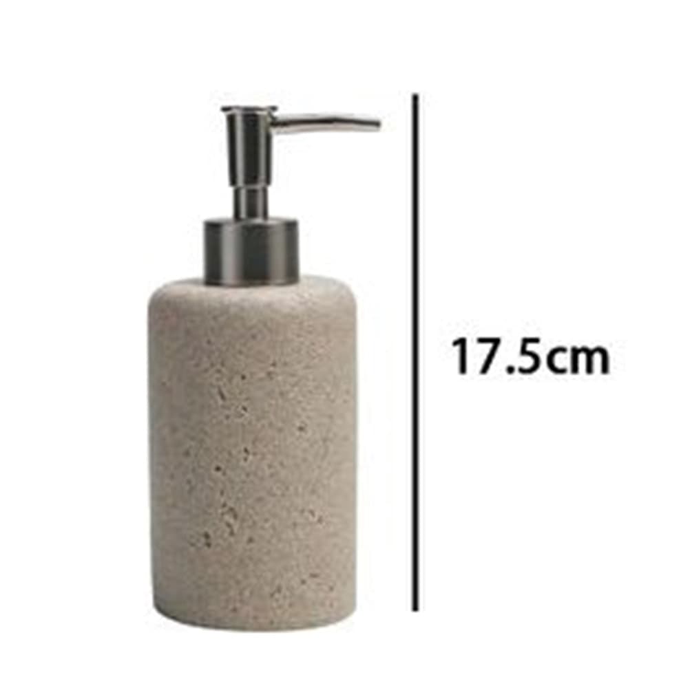 DISPENSER PORTA SAPONE LIQUIDO PIETRA CEMENTO NATURALE ACCESSORIO ARREDO DA BAGNO 87823 in Dosatori per sapone liquido Trade Shop italia - Napoli, commercioVirtuoso.it