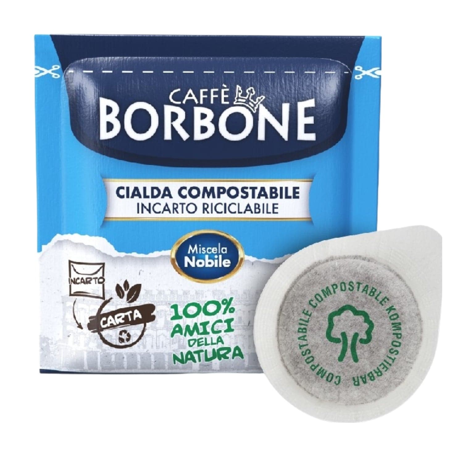 Borbone Box Cialde 44mm Miscela Nobile (Blu) 120pz in Chicchi di caffè tostati Ecoprice.it - Avellino, commercioVirtuoso.it