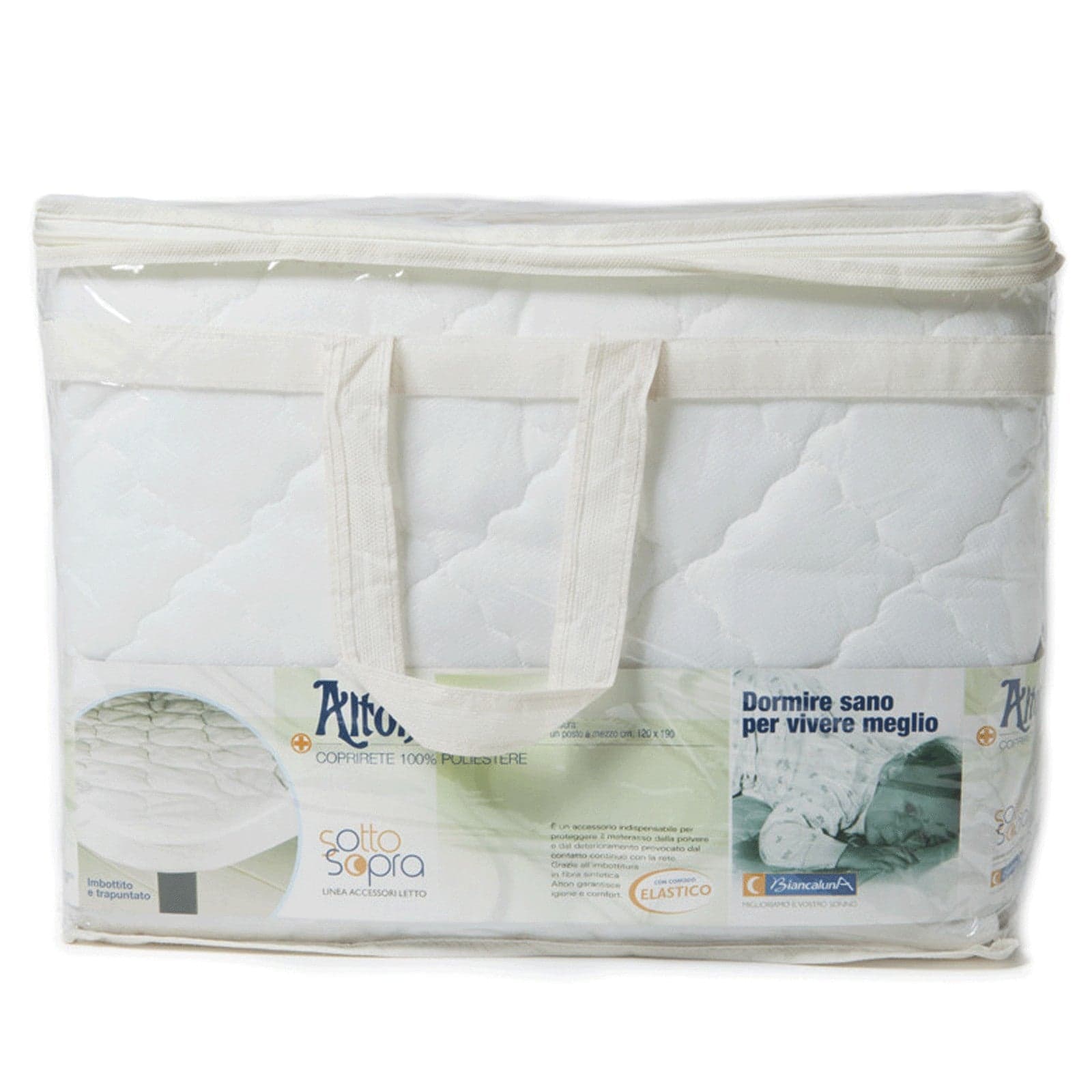 Coprirete Una Piazza e Mezza Trapuntato con angoli BIANCALUNA Alton in Coprimaterassi e protezioni Collezione Casa - Trebisacce, commercioVirtuoso.it