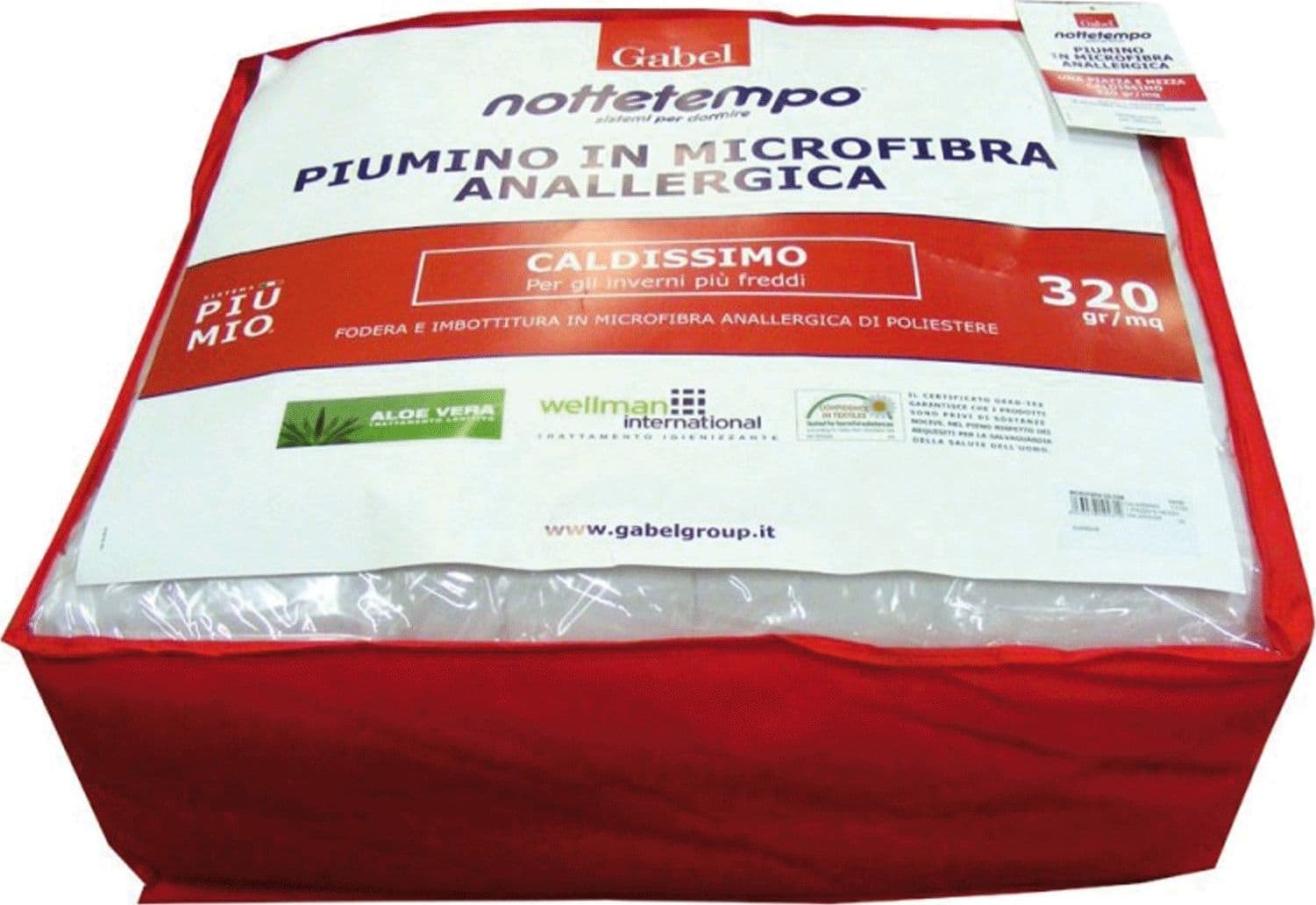 Piumino Matrimoniale Microfibra Anallergica 320 GR/MQ NOTTETEMPO GABEL