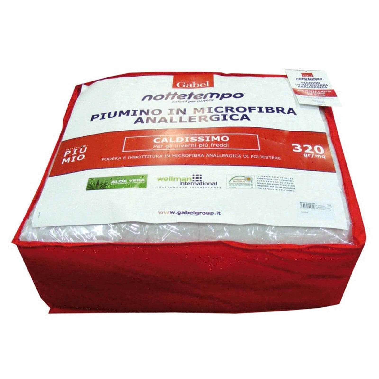 Piumino Matrimoniale Microfibra Anallergica 320 GR/MQ NOTTETEMPO GABEL