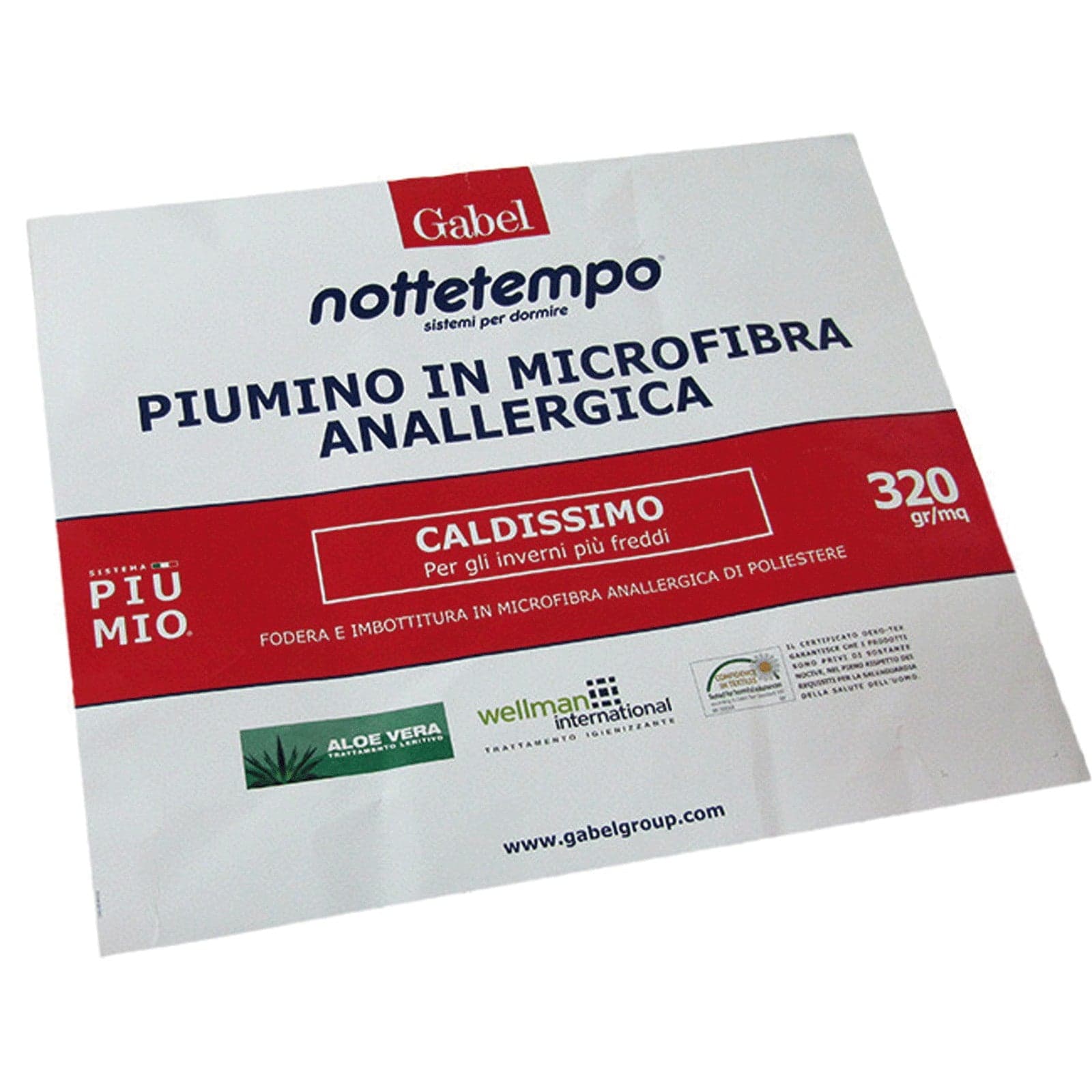 Piumino Matrimoniale Microfibra Anallergica 320 GR/MQ NOTTETEMPO GABEL in Piumini Collezione Casa - Trebisacce, commercioVirtuoso.it