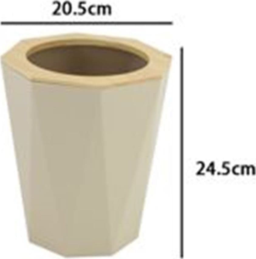 PATTUMIERA CESTINO SPAZZATURA A CILINDRO ESAGONALE GEOMETRICO BEIGE LEGNO DA BAGNO 10845 in Pattumiere da bagno Trade Shop italia - Napoli, commercioVirtuoso.it