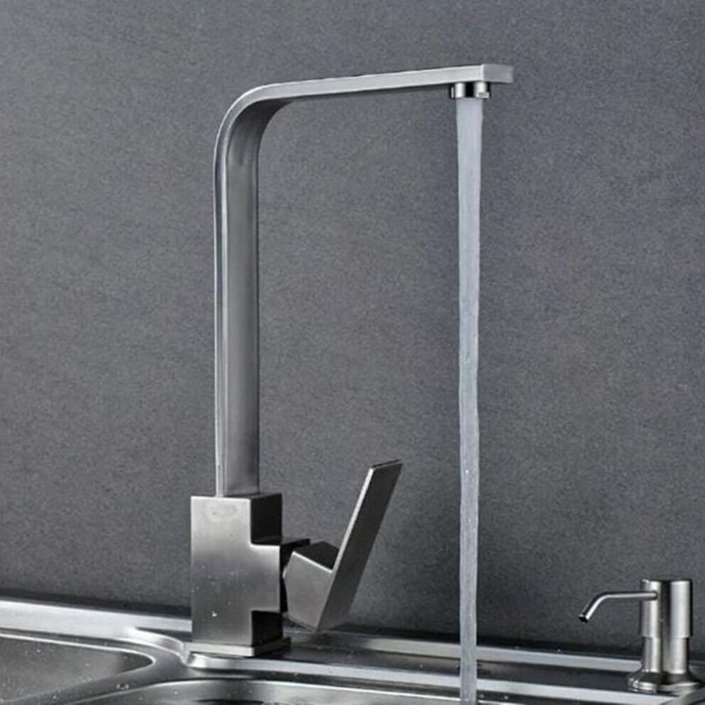 RUBINETTO MISCELATORE IN ACCIAIO INOX SATINATO CANNA ALTA LAVELLO PER CUCINA 52690 in Rubinetti per lavelli da cucina Trade Shop italia - Napoli, commercioVirtuoso.it