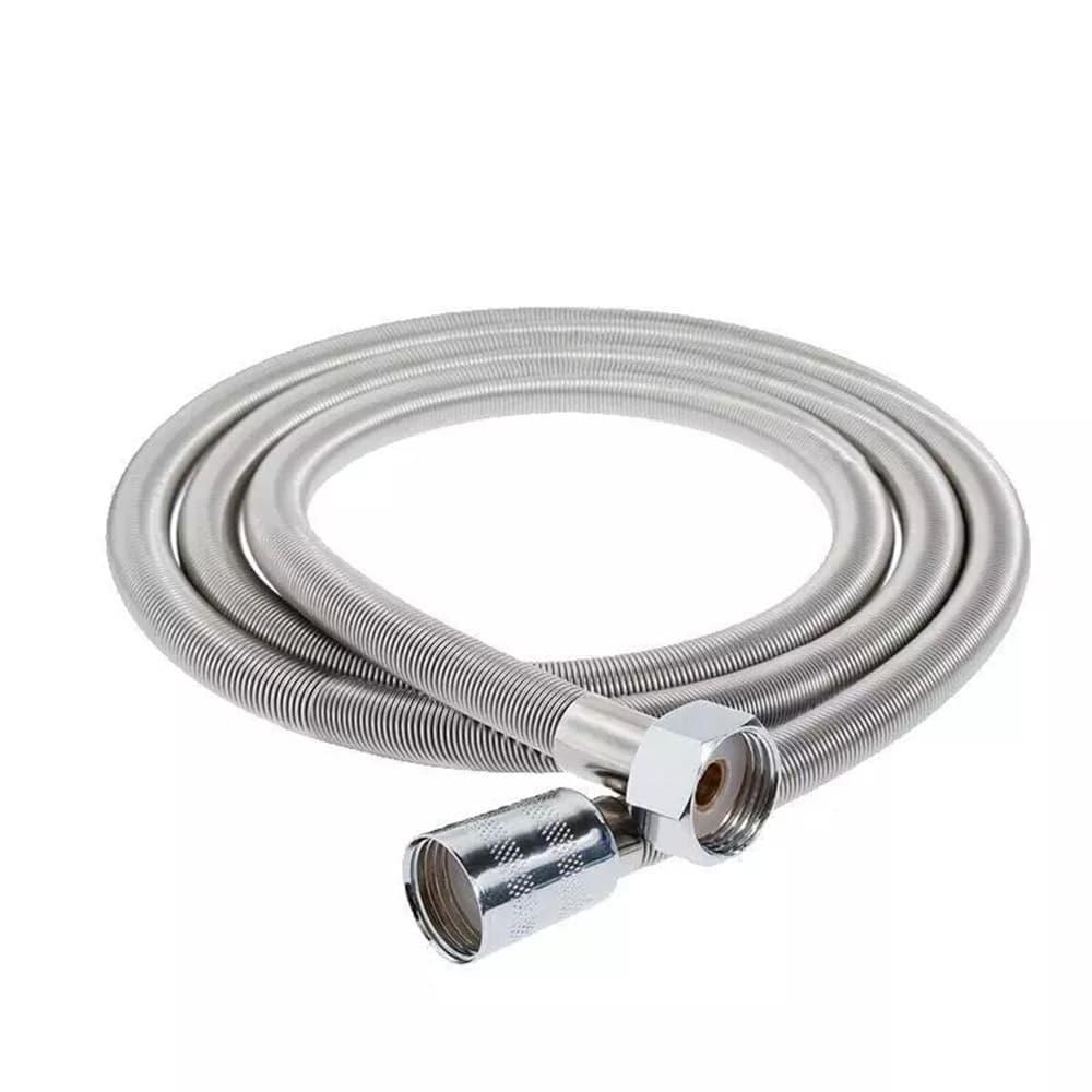 TUBO FLESSIBILE DOCCIA SOFFIONE DOCCINO VASCA BAGNO 1.8MT ANTIPIEGA ACCIAIO CROMATO 69228 in Flessibili doccia Trade Shop italia - Napoli, commercioVirtuoso.it