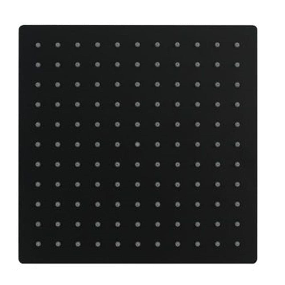 Soffione Doccia Ultra Slim Quadrato 25x25cm Bagno Miscelatore Nero Attacco Universale 87883