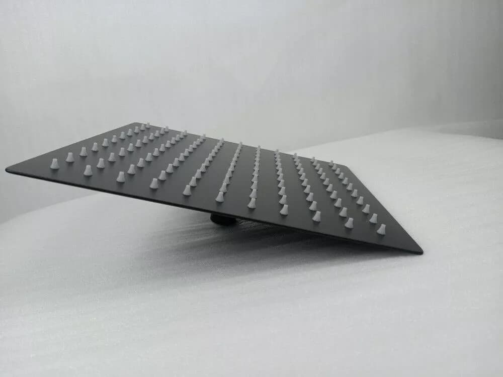 SOFFIONE DOCCIA ULTRA SLIM QUADRATO 25X25CM BAGNO MISCELATORE NERO ATTACCO UNIVERSALE 87883 in Docce fisse Trade Shop italia - Napoli, commercioVirtuoso.it