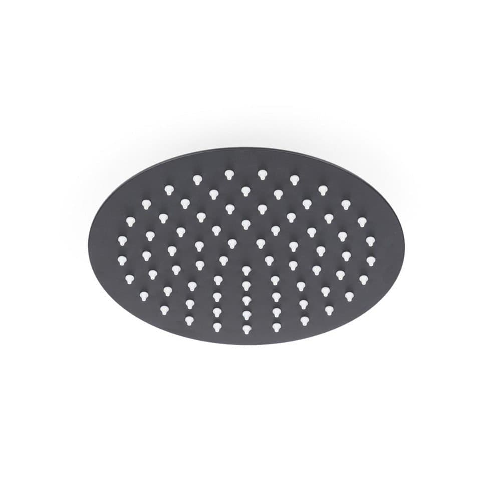 SOFFIONE DOCCIA ULTRA SLIM ROTONDO Ø25CM NERO ATTACCO UNIVERSALE ½ BAGNO MISCELATORE 87885 in Docce fisse Trade Shop italia - Napoli, commercioVirtuoso.it