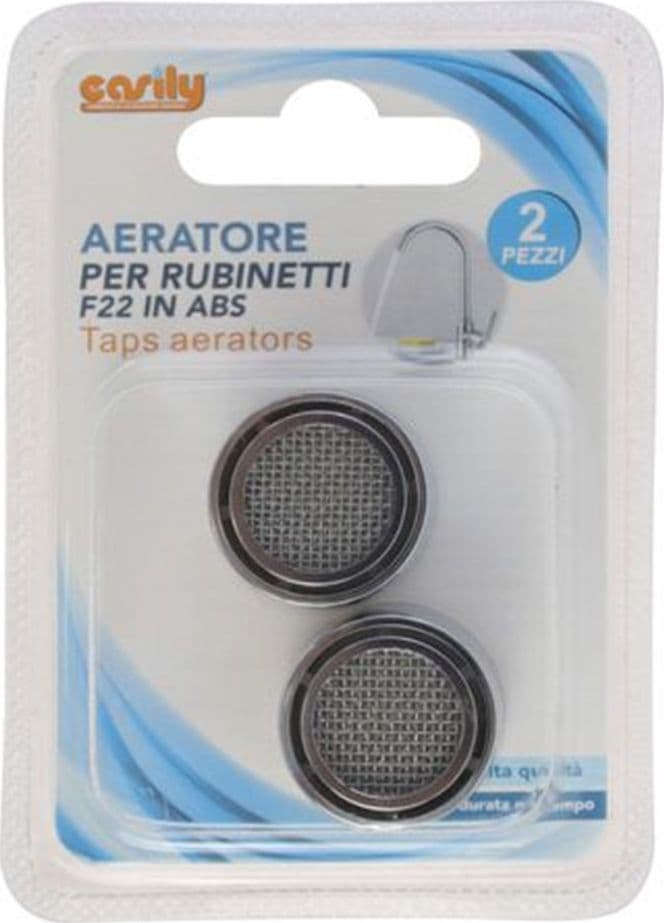 SET 2 PZ AERATORE PER RUBINETTI F22 IN ABS FILTRO FEMMINA ROMPIGETTO BAGNO CUCINA 52228 in Aeratori Trade Shop italia - Napoli, commercioVirtuoso.it