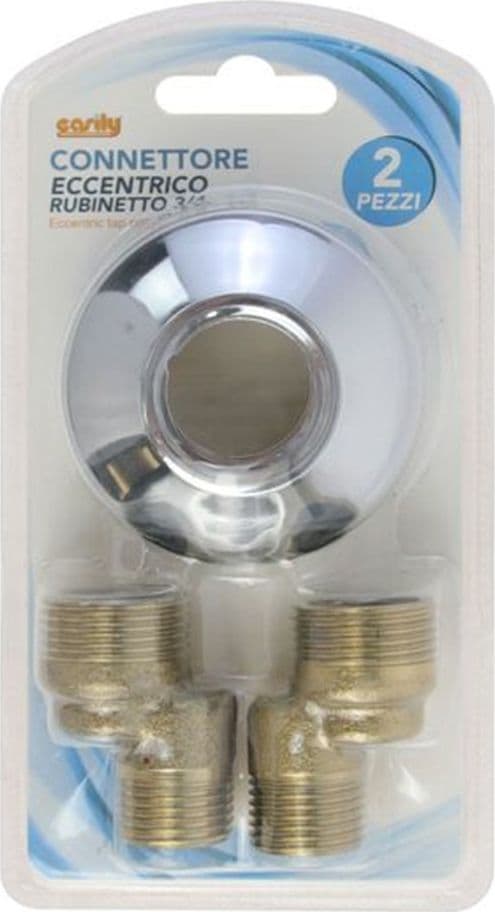 KIT 2PZ CONNETTORE ECCENTRICO PER RUBINETTO 3/4 RACCORDO ROSETTA 65MM ACCESSORIO 52363 in Aeratori Trade Shop italia - Napoli, commercioVirtuoso.it