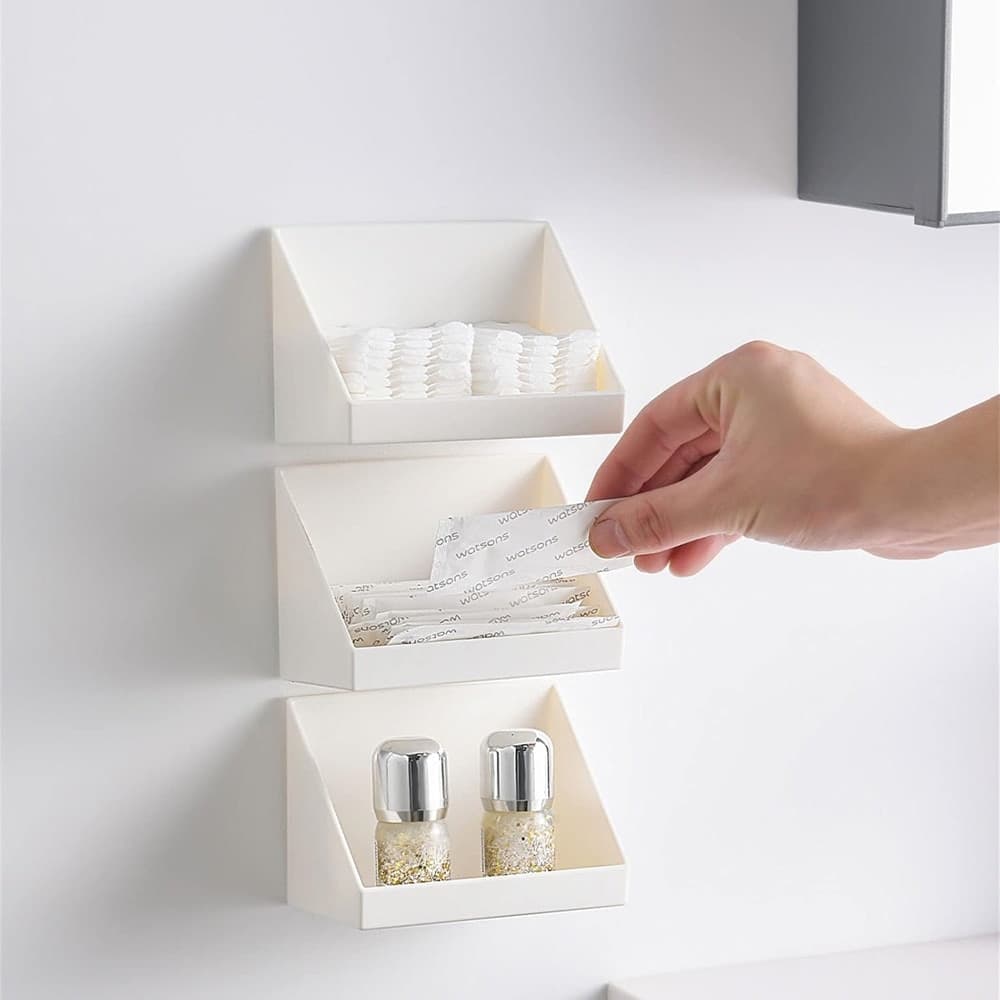 VASSOIO MULTIUSO ARMADIETTO ORGANIZZATORE ACCESSORI BAGNO TRUCCO BIANCO 227X77X83MM 10854 in Portasapone Trade Shop italia - Napoli, commercioVirtuoso.it