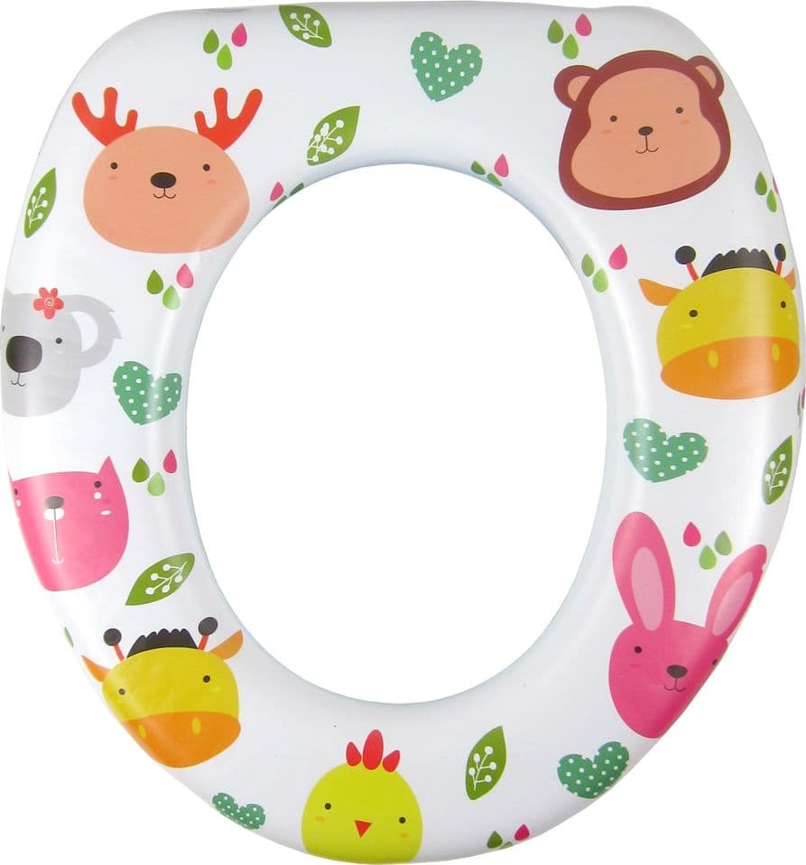 RIDUTTORE SEDILE SEGGIOLINO PER WC MORBIDO PER BAMBINI CON 4 MOTIVI A FANTASIA 59781 in Riduttori per WC Trade Shop italia - Napoli, commercioVirtuoso.it