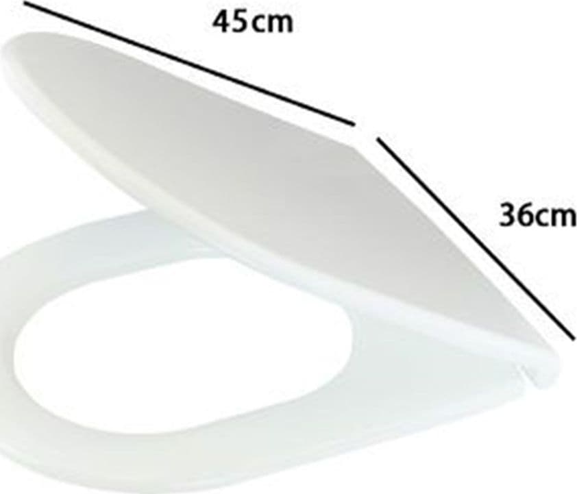 COPRIWATER UF UNIVERSALE SEDILE WC BIANCO WATER BAGNO FORMA D CHIUSURA AMMORTIZZATA 87645 in Sedili WC Trade Shop italia - Napoli, commercioVirtuoso.it