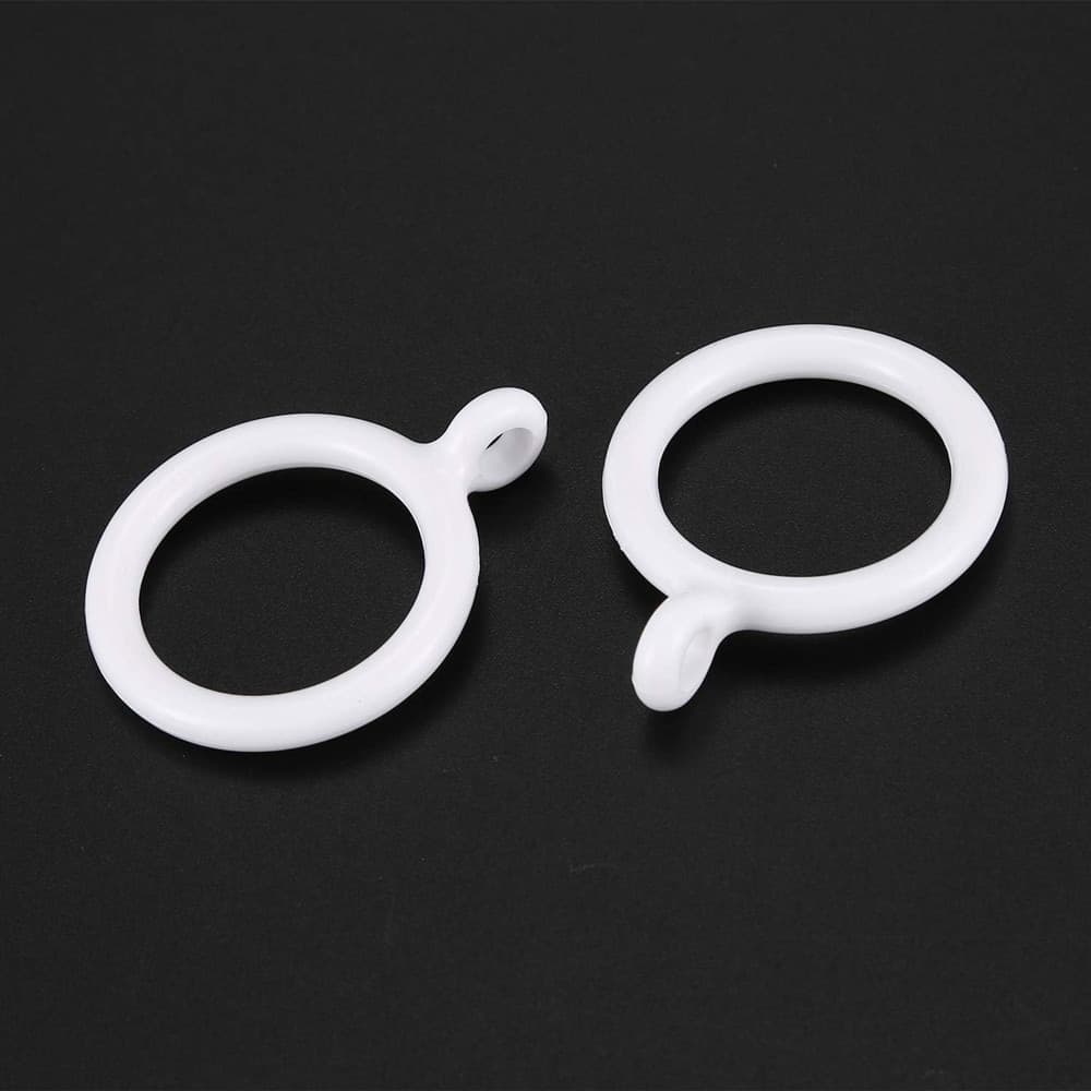 SET 8 PZ ANELLI GANCIO AD ANELLO PER TENDE IN PLASTICA DA 45 MM BIANCO TONDI BAGNO 87352 in Anelli Trade Shop italia - Napoli, commercioVirtuoso.it