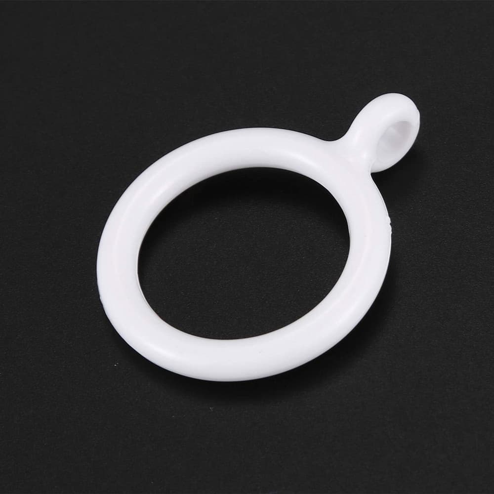 SET 9 PZ ANELLI GANCIO AD ANELLO PER TENDE IN PLASTICA DA 35 MM BIANCO TONDI BAGNO 87353 in Anelli Trade Shop italia - Napoli, commercioVirtuoso.it