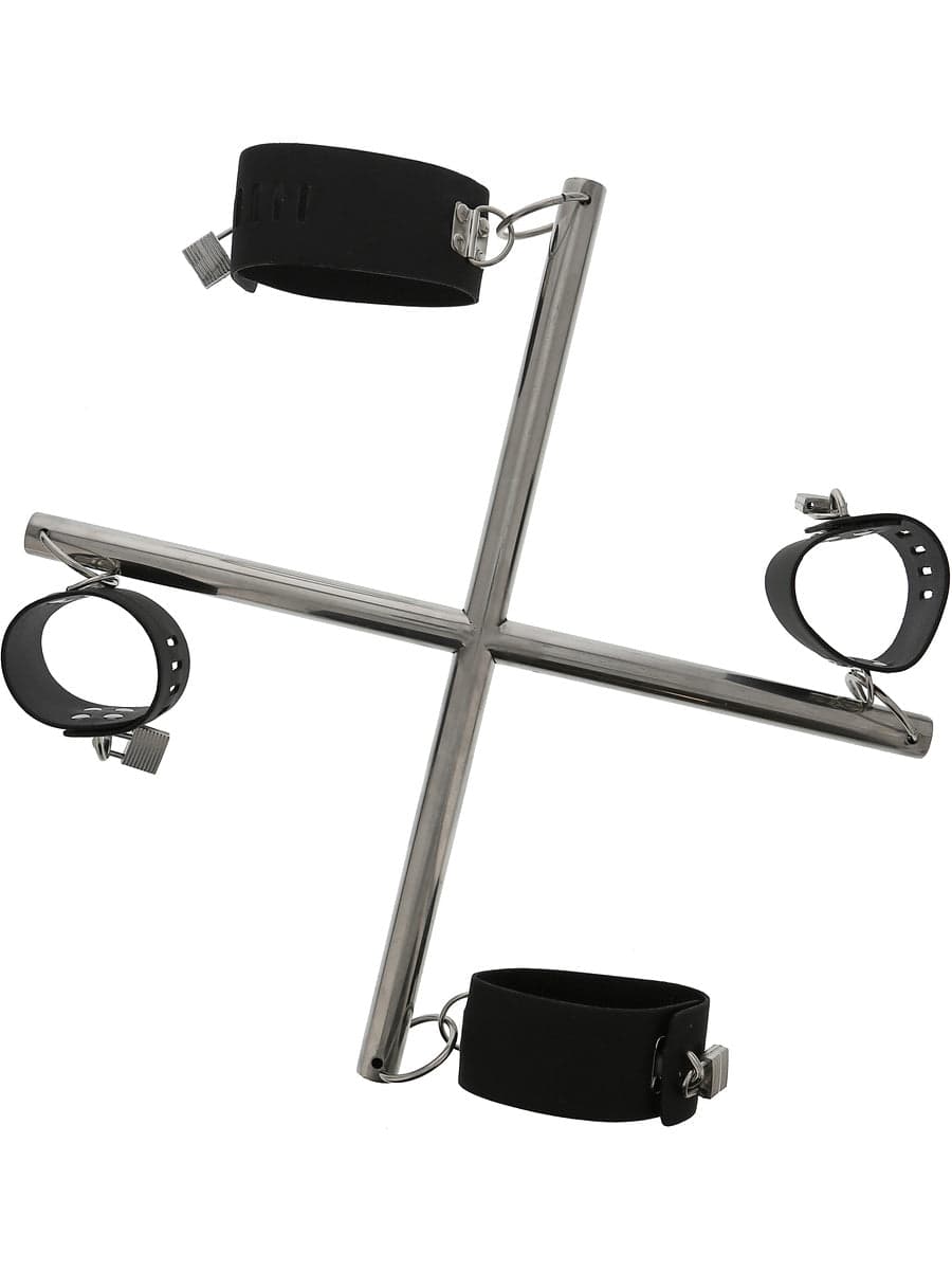 Barra a croce bondage Blaze manette e cavigliere Luxury metallo circa 43 cm BDSM in prodotto Erosdom - Palmi, commercioVirtuoso.it
