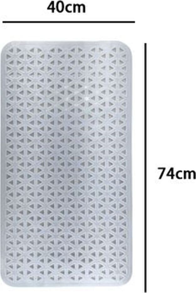 TAPPETO ANTISCIVOLO INTRECCIO GEOMETRICO BIANCO PER VASCA DA BAGNO DOCCIA 40X74CM 10797 in Tappetini Trade Shop italia - Napoli, commercioVirtuoso.it