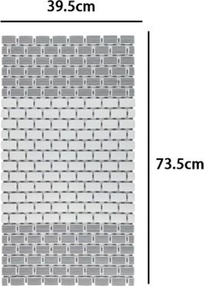 TAPPETO ANTISCIVOLO DA VASCA BAGNO DOCCIA 39,5X73,5CM EFFETTO MATTONCINI BICOLORE 10800 in Tappetini Trade Shop italia - Napoli, commercioVirtuoso.it