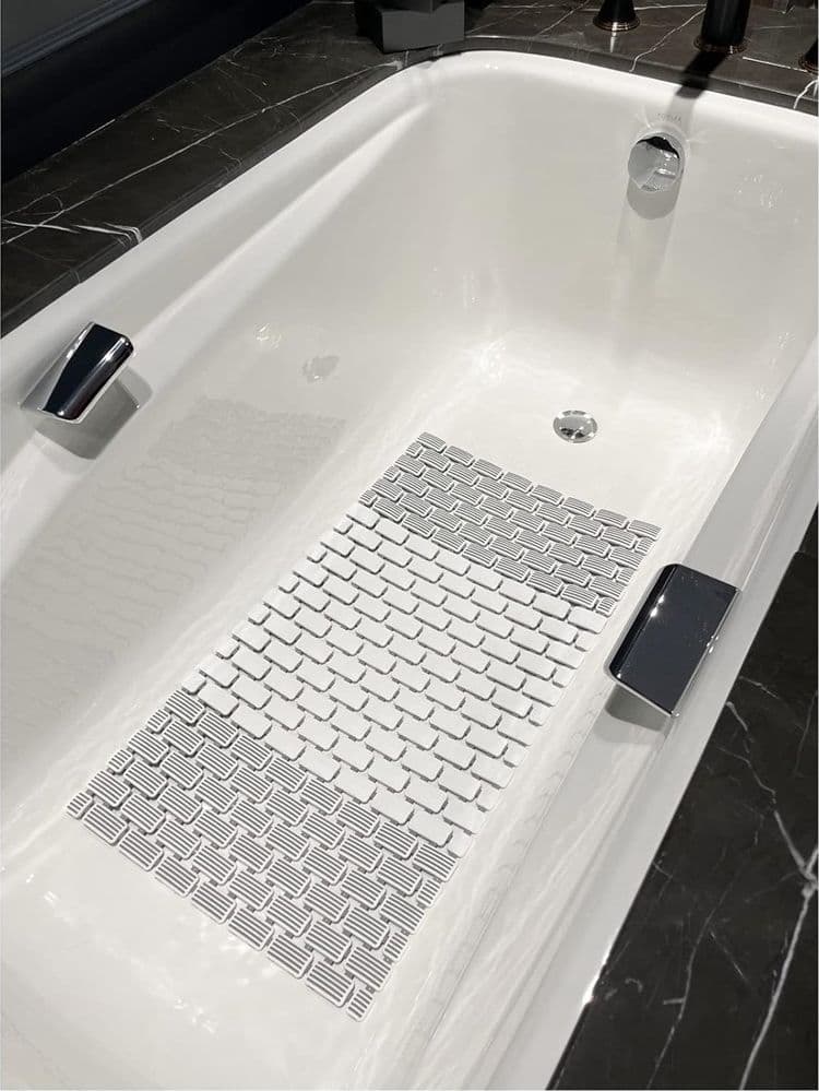 TAPPETO ANTISCIVOLO DA VASCA BAGNO DOCCIA 39,5X73,5CM EFFETTO MATTONCINI BICOLORE 10800 in Tappetini Trade Shop italia - Napoli, commercioVirtuoso.it