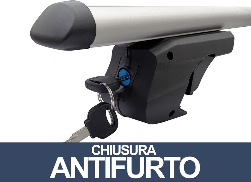 2PZ BARRE PORTAPACCHI PORTATUTTO UNIVERSALI DA 120CM AUTO PER BINARI RIALZATI FINO A 135CM in Box da tetto Trade Shop italia - Napoli, commercioVirtuoso.it