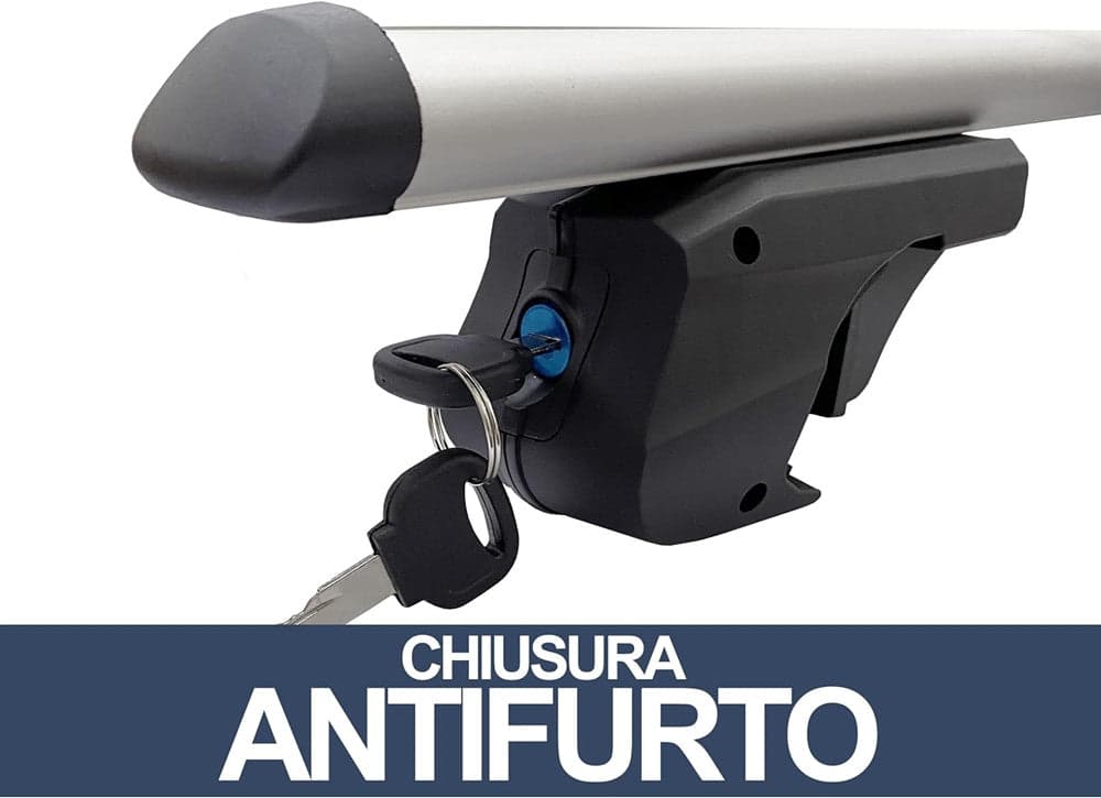 2PZ BARRE PORTAPACCHI PORTATUTTO UNIVERSALI DA 120CM AUTO PER BINARI RIALZATI FINO A 135CM in Box da tetto Trade Shop italia - Napoli, commercioVirtuoso.it