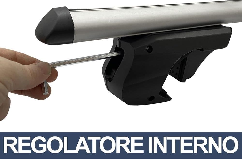 2PZ BARRE PORTAPACCHI PORTATUTTO UNIVERSALI DA 120CM AUTO PER BINARI RIALZATI FINO A 135CM in Box da tetto Trade Shop italia - Napoli, commercioVirtuoso.it
