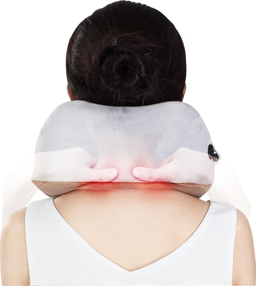 MASSAGGIATORE ELETTRICO MASSAGGIO CERVICALE SPALLA CUSCINO MASSAGGIANTE RELAX MUSCOLARE in Massaggiatori cervicali e da collo Trade Shop italia - Napoli, commercioVirtuoso.it