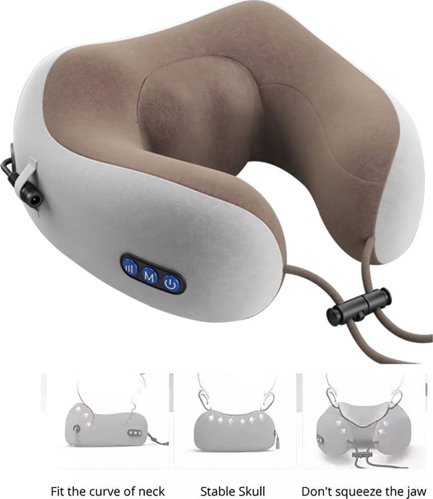 MASSAGGIATORE ELETTRICO MASSAGGIO CERVICALE SPALLA CUSCINO MASSAGGIANTE RELAX MUSCOLARE in Massaggiatori cervicali e da collo Trade Shop italia - Napoli, commercioVirtuoso.it