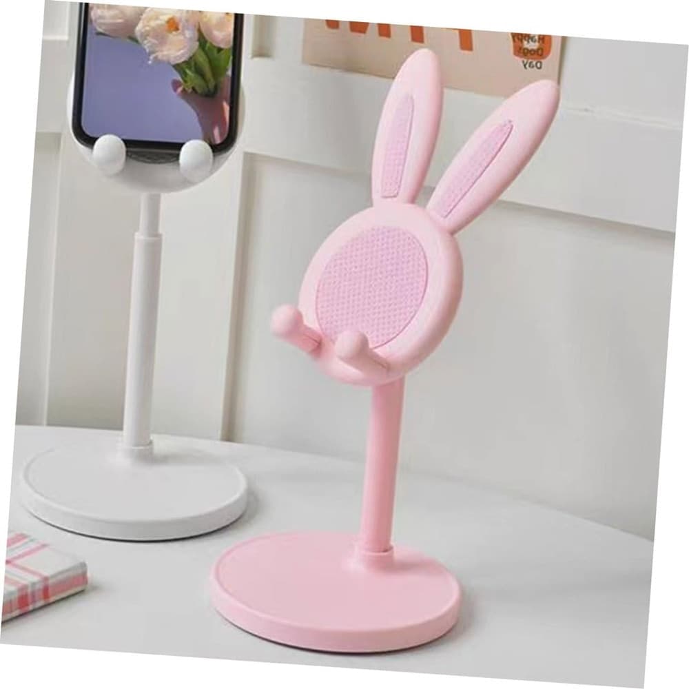 SUPPORTO PER TELEFONO CELLULARE FORMA DI CONIGLIETTO TREPPIEDE PORTATILE IN PLASTICA in Supporti Trade Shop italia - Napoli, commercioVirtuoso.it