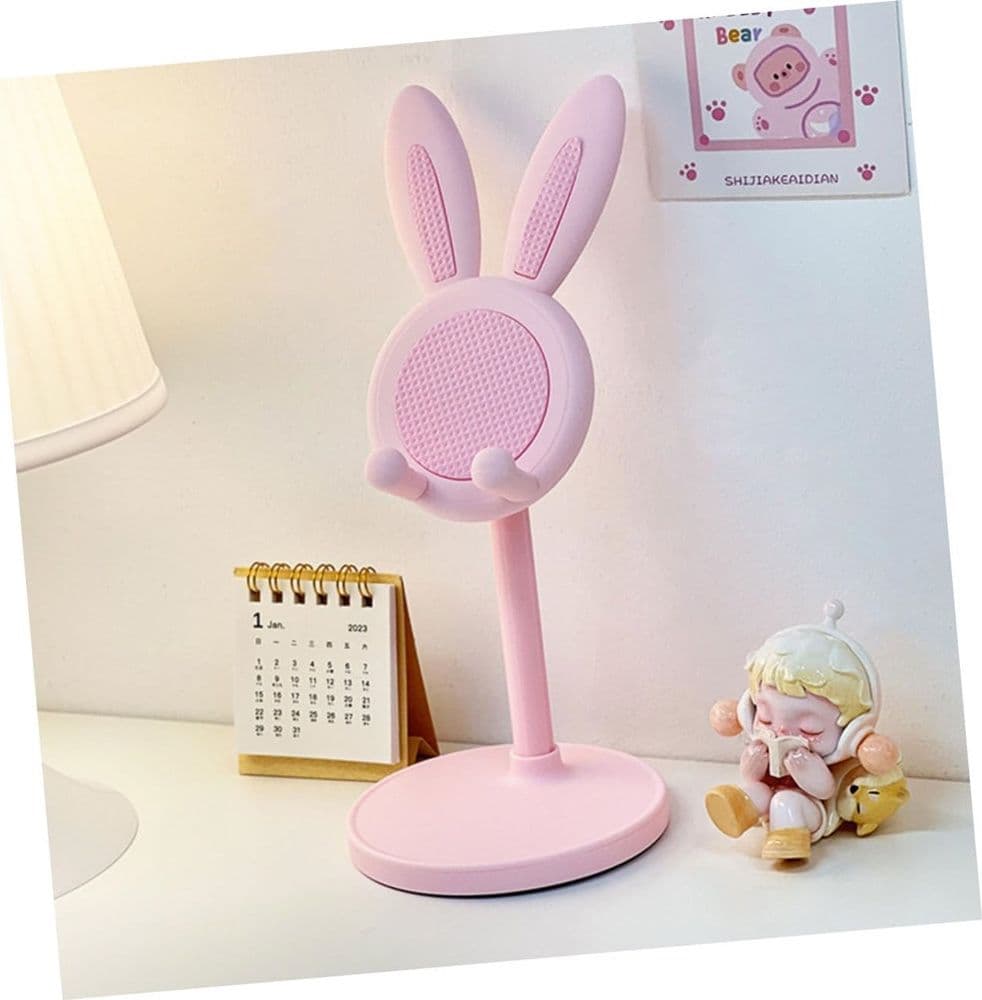 SUPPORTO PER TELEFONO CELLULARE FORMA DI CONIGLIETTO TREPPIEDE PORTATILE IN PLASTICA in Supporti Trade Shop italia - Napoli, commercioVirtuoso.it