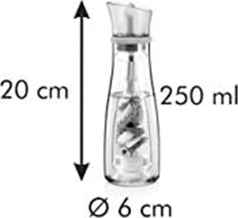 OLIERA CON INFUSORE IN VETRO VERDE CAPACITÀ DA 250 ML PER CONDIRE ALIMENTI CUCINA in Barattoli e contenitori Trade Shop italia - Napoli, commercioVirtuoso.it