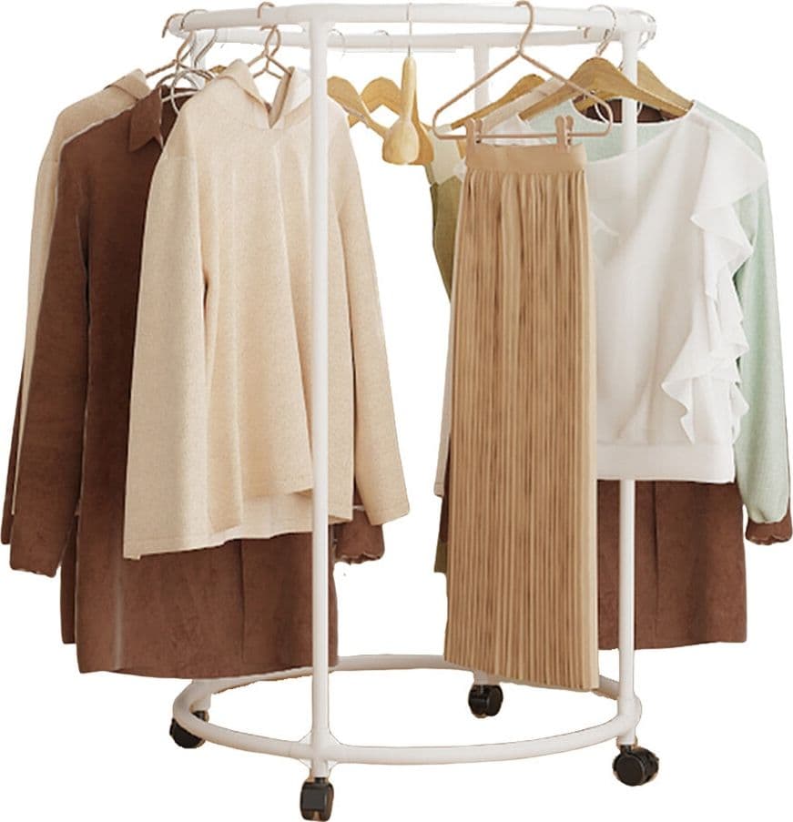 TELAIO CIRCOLARE TONDO CON RUOTE 360° SUPPORTO ROTANTE PER NEGOZIO ABBIGLIAMENTO in Stand appendiabiti Trade Shop italia - Napoli, commercioVirtuoso.it