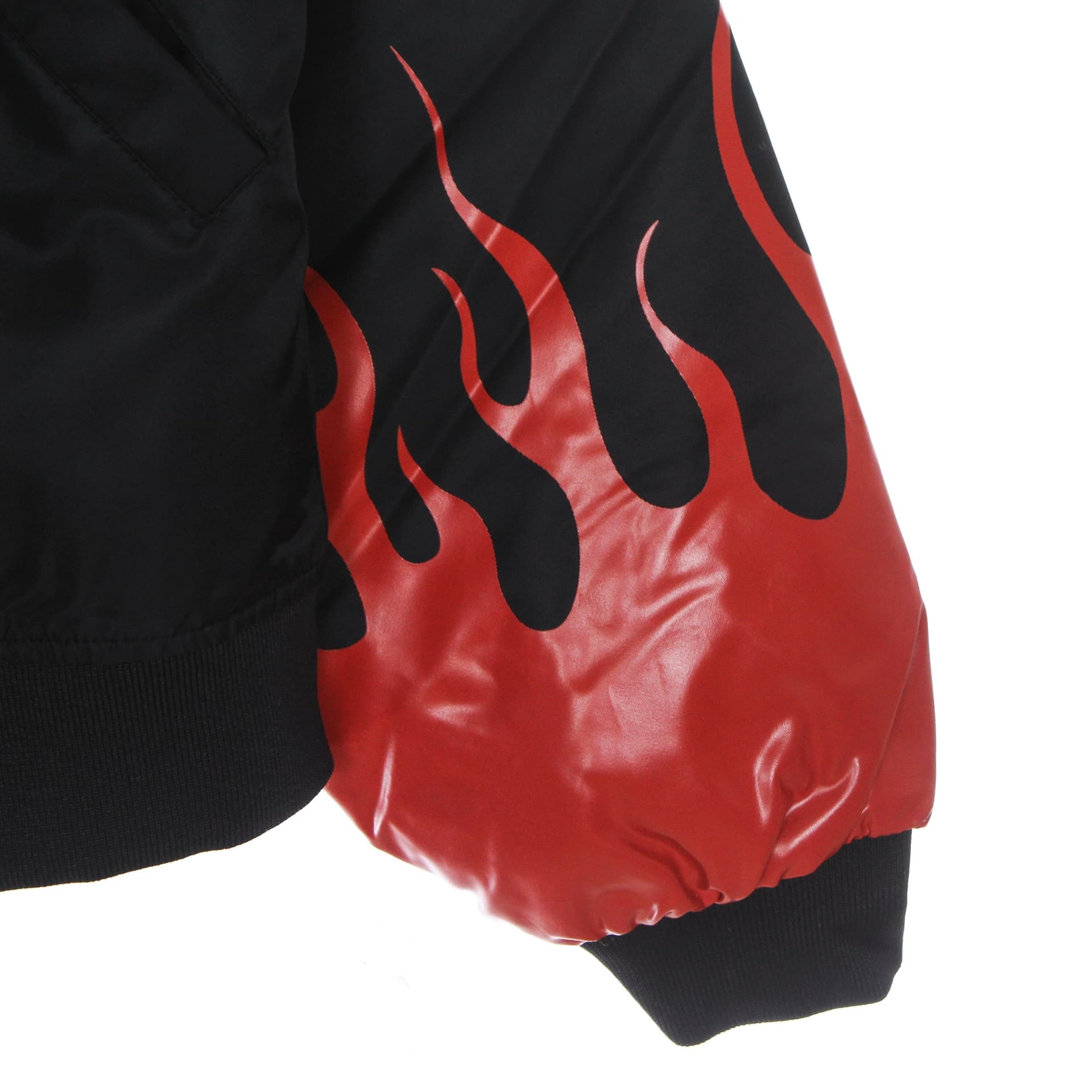 VISION OF SUPER Giubbotto Bomber Uomo Red Flames Bomber Black/red da uomo in Giacche Drestige - Casamassima, commercioVirtuoso.it