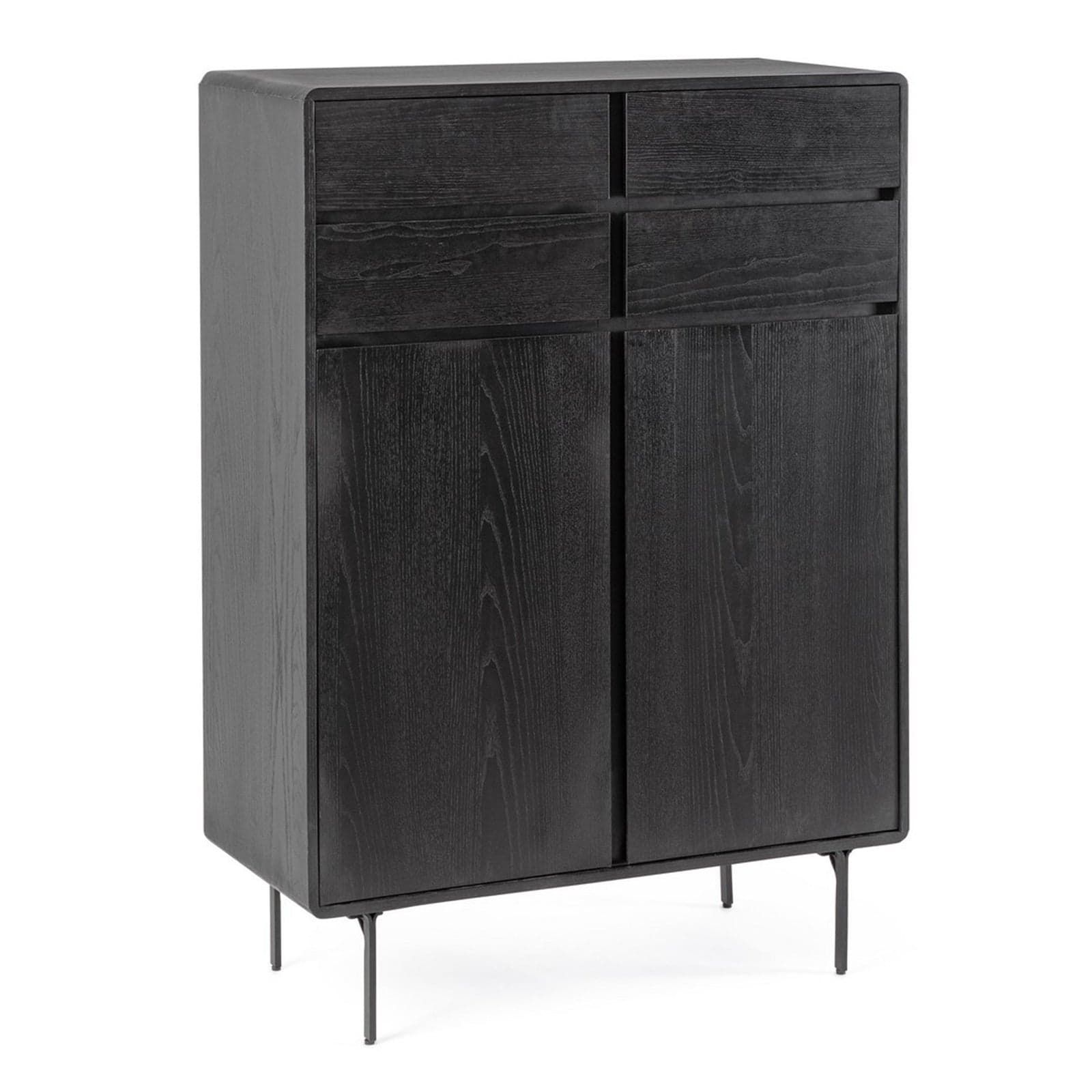 Mobile credenza "Widald" in mdf-legno di frassino, gambe in acciaio, per interno - 21