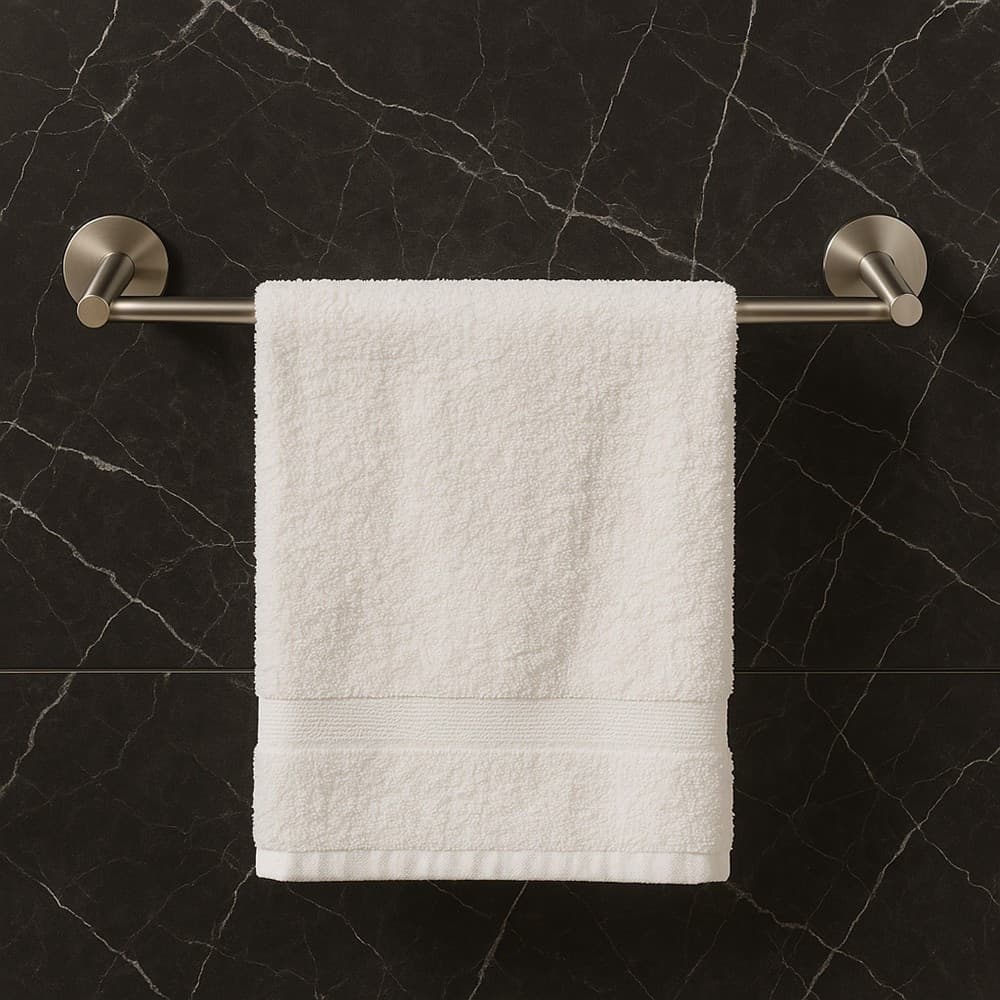 PORTA ASCIUGAMANI LUNGO DA 40 CM IN ACCIAIO SATINATO ACCESSORIO ARREDO BAGNO 87911 in Portasciugamani da parete Trade Shop italia - Napoli, commercioVirtuoso.it