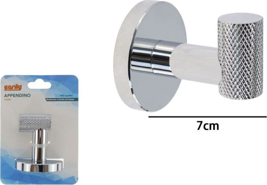 APPENDINO GANCIO PER ACCAPPATOIO ASCIUGAMANI IN ACCIAIO ACCESSORIO ARREDO BAGNO 87914 in Ganci portasciugamani Trade Shop italia - Napoli, commercioVirtuoso.it