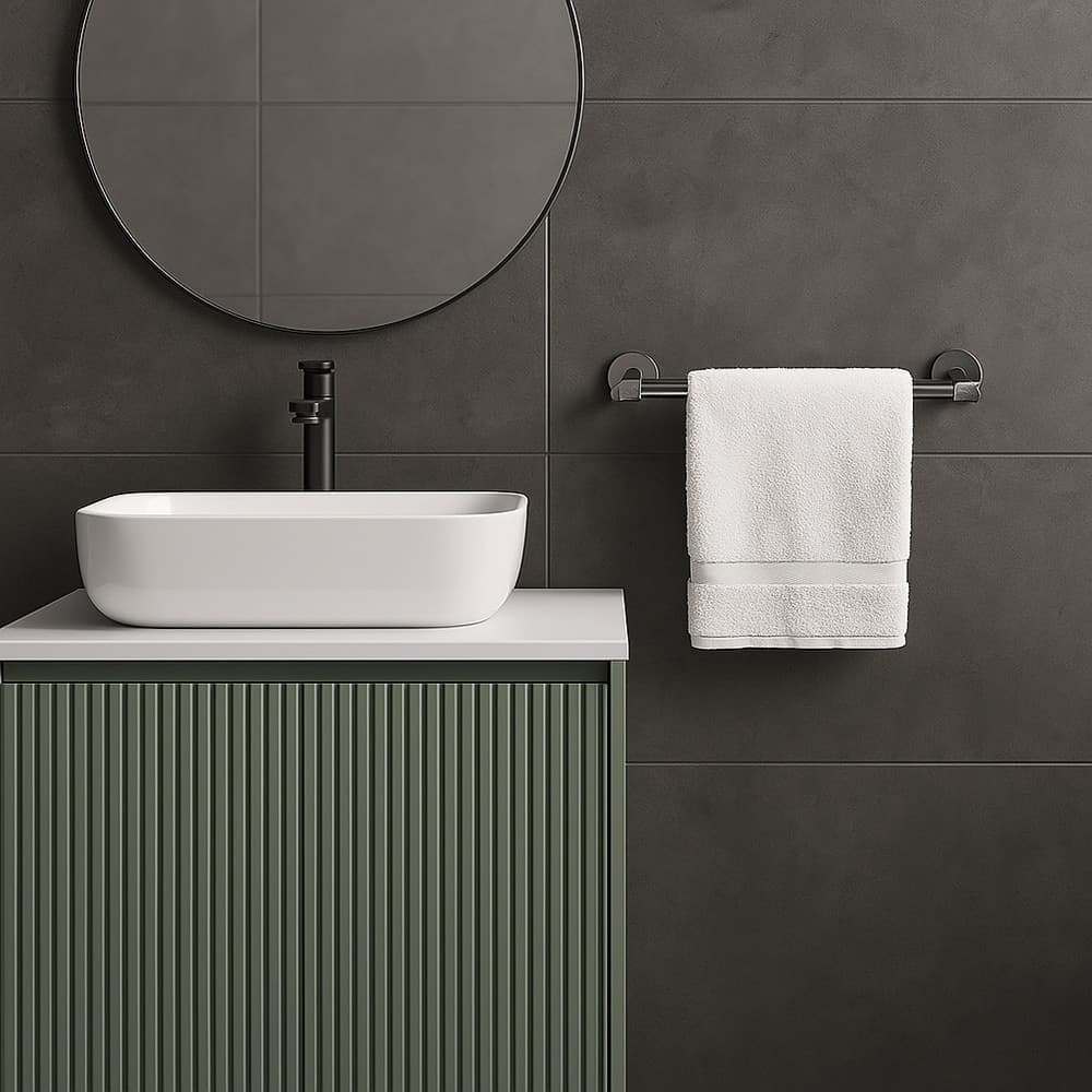 PORTA ASCIUGAMANI LUNGO DA 60 CM IN ACCIAIO CROMATO ACCESSORIO PER ARREDO DA BAGNO 87923 in Portasciugamani da parete Trade Shop italia - Napoli, commercioVirtuoso.it