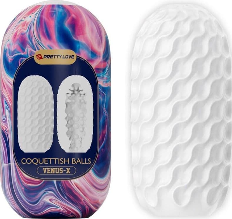 PRETTY LOVE - COQUETISH BALLS SILICONE MASTURBATORE MASCHILE BIANCO in Masturbatori realistici Desideria Shop - Latina, commercioVirtuoso.it