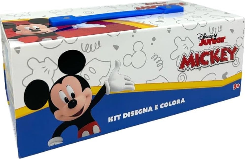 SET DA COLORARE VALIGETTA CON COLORI BAMBINI TOPOLINO CASSETTI KIT DISEGNO PITTURA 951731 in Pennarelli per bambini Trade Shop italia - Napoli, commercioVirtuoso.it
