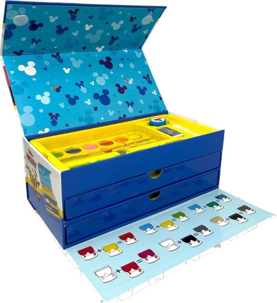 SET DA COLORARE VALIGETTA CON COLORI BAMBINI TOPOLINO CASSETTI KIT DISEGNO PITTURA 951731 in Pennarelli per bambini Trade Shop italia - Napoli, commercioVirtuoso.it