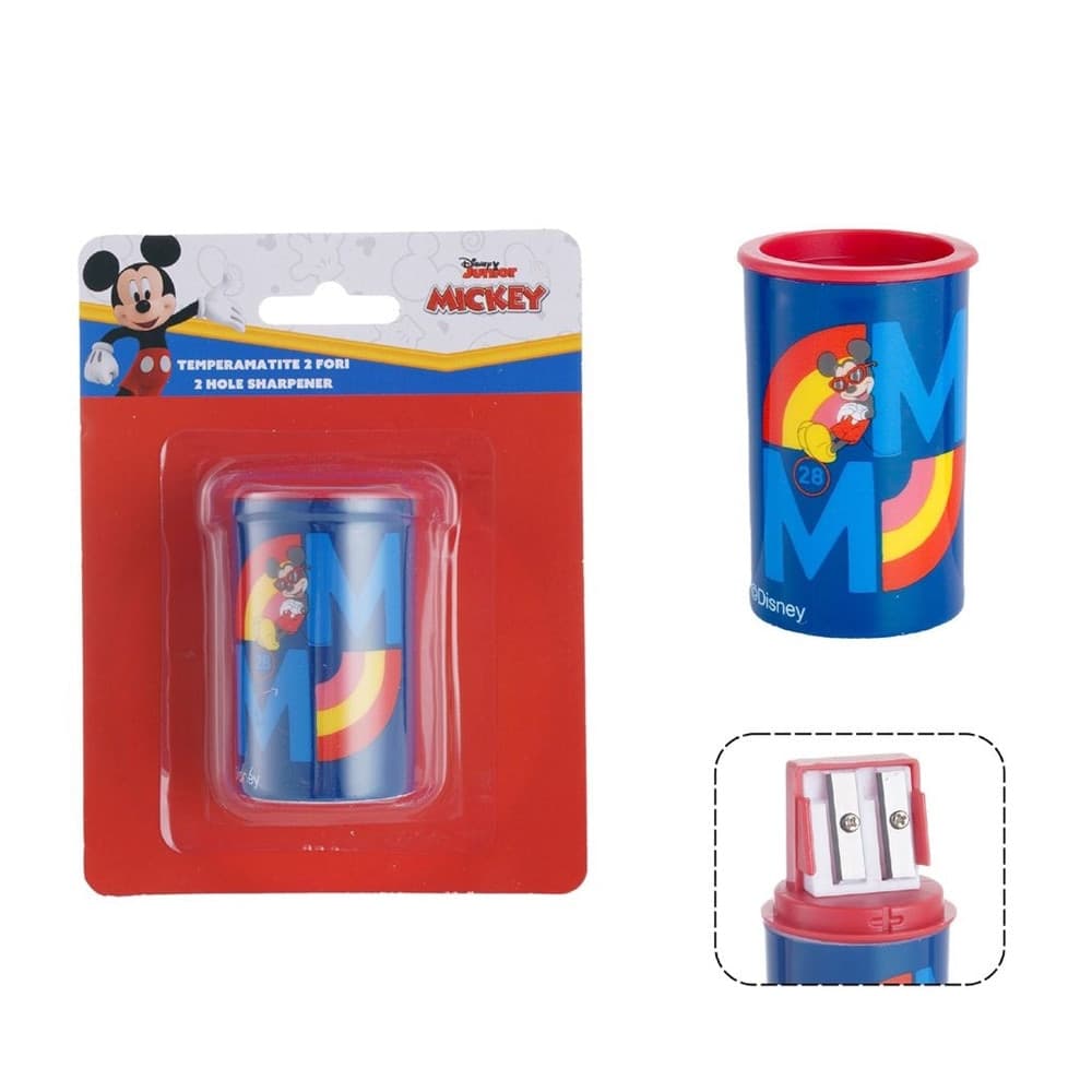 TEMPERAMATITE ROTONDO A 2 FORI TOPOLINO CON SERBATOIO PER SCUOLA CASA BAMBINI 961198 in Temperamatite Trade Shop italia - Napoli, commercioVirtuoso.it