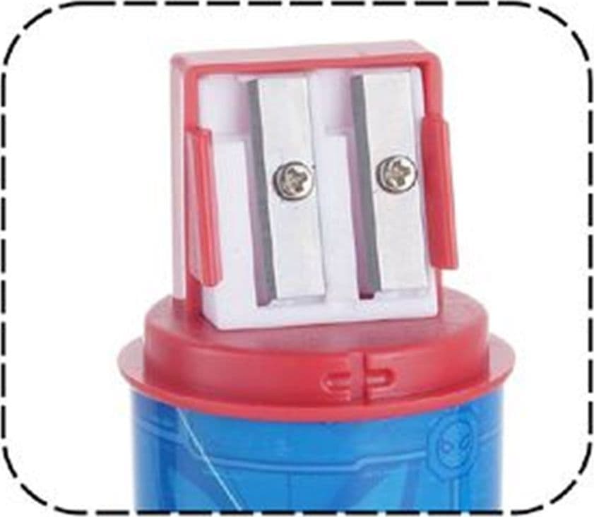 TEMPERAMATITE ROTONDO A 2 FORI SPIDERMAN CON SERBATOIO PER SCUOLA CASA BAMBINI 961228 in Temperamatite Trade Shop italia - Napoli, commercioVirtuoso.it