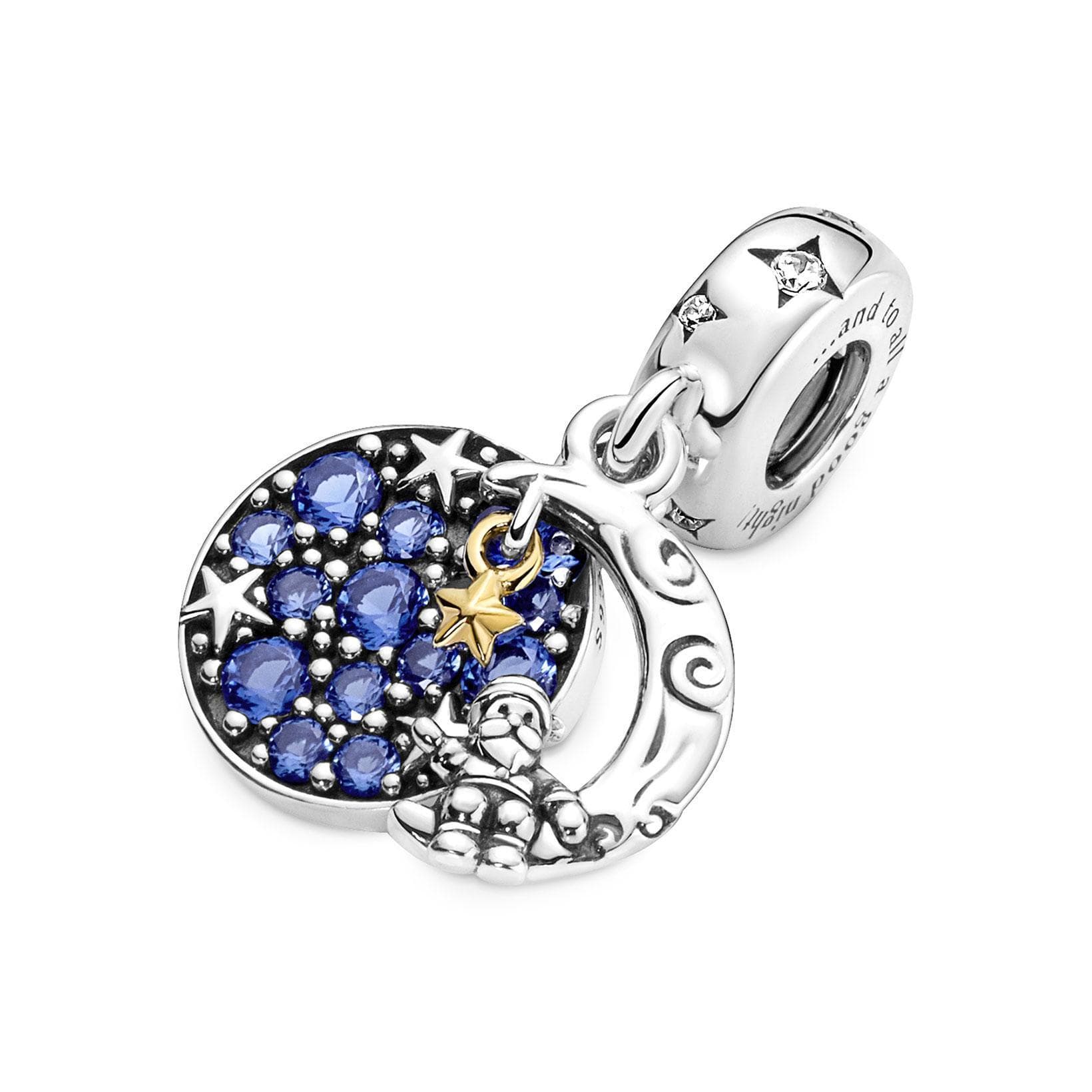 PANDORA - Charm pendente doppio Babbo Natale sulla luna in Bead Charm Alba Gioielli - Casoria, commercioVirtuoso.it