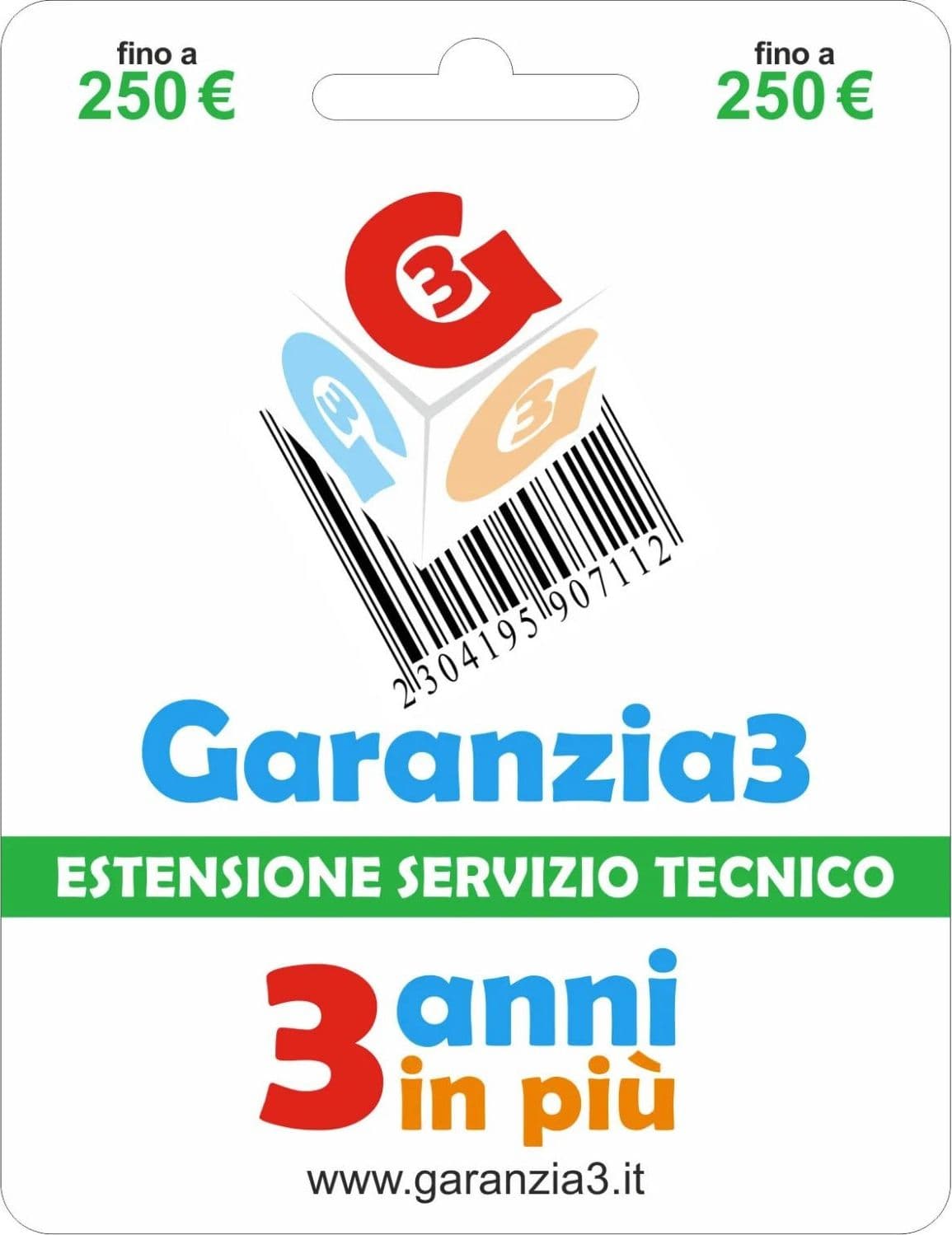 Garanzia 3 Estensione del Servizio Tecnico Fino a 250,00 Euro - Garanzia3 - 2