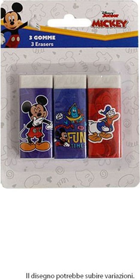 SET 3 PZ GOMME PER CANCELLARE TOPOLINO CANCELLERIA PER SCUOLA REGALO FESTA BAMBINI 961068 in Gomme Trade Shop italia - Napoli, commercioVirtuoso.it