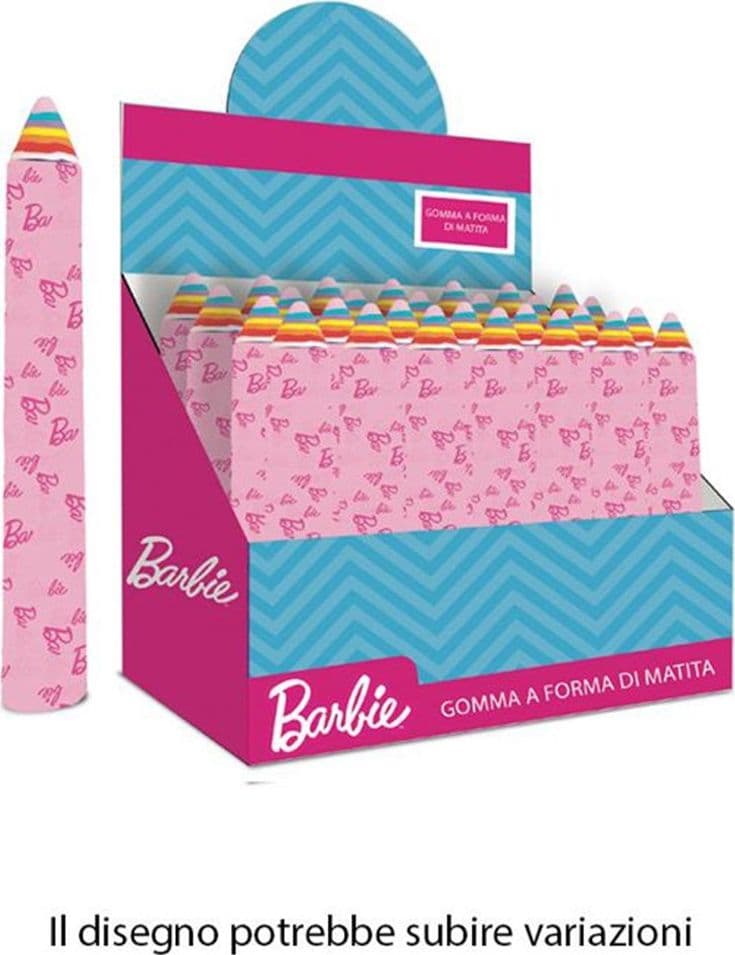 SET 24PZ GOMMA PER CANCELLARE A FORMA DI MATITA GIGANTE BARBIE REGALO BAMBINE 960948 in Gomme Trade Shop italia - Napoli, commercioVirtuoso.it