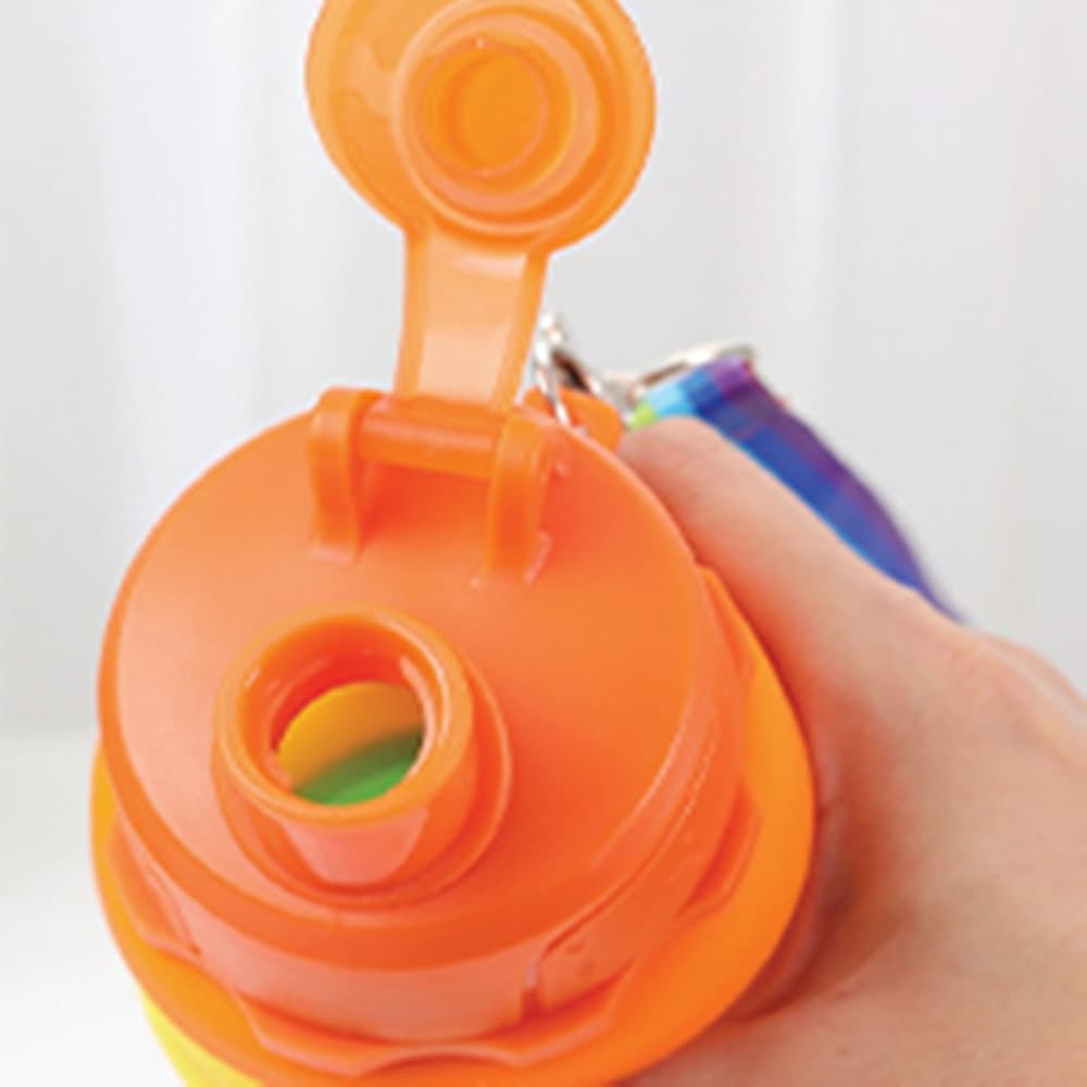 BORRACCIA PIEGHEVOLE ARCOBALENO IN SILICONE PORTATILE PER SCUOLA VIAGGI CAMPEGGIO 500ML in Borracce Trade Shop italia - Napoli, commercioVirtuoso.it