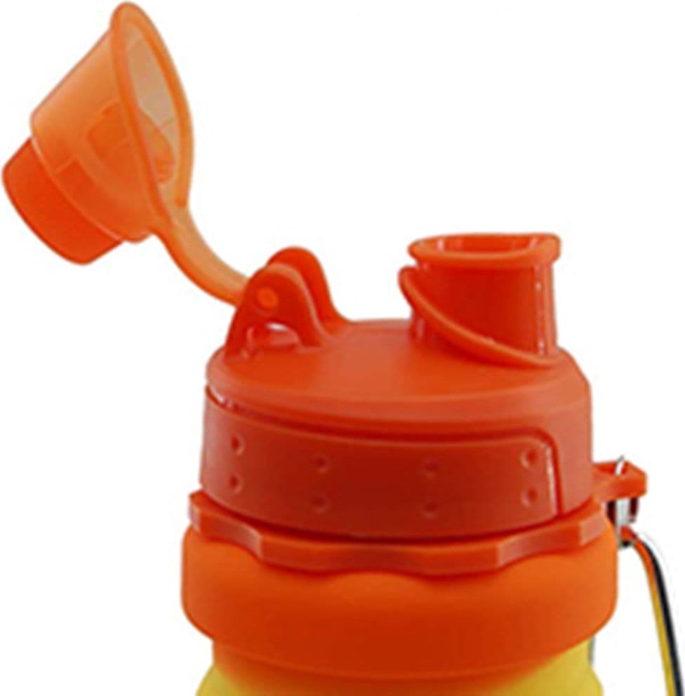 BORRACCIA PIEGHEVOLE ARCOBALENO IN SILICONE PORTATILE PER SCUOLA VIAGGI CAMPEGGIO 500ML in Borracce Trade Shop italia - Napoli, commercioVirtuoso.it